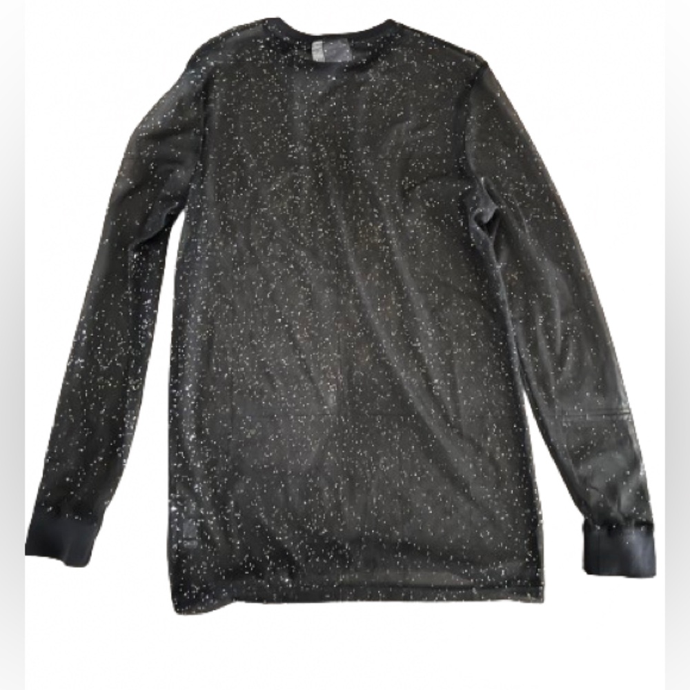 ASOS black mesh shirt